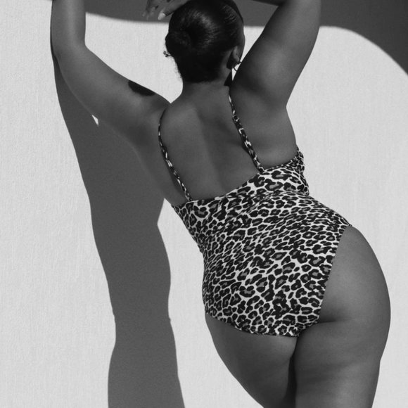 Code B Lanzarote Leopard Print One Piece - Size 5 (14) - Picture 9 of 10
